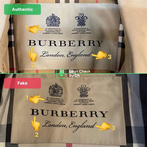 burberry's of london fake label|how to check burberry authenticity.